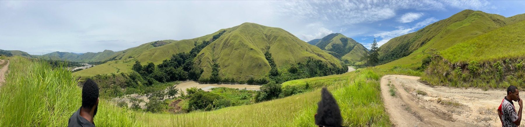 The river landscape of Bulolo District