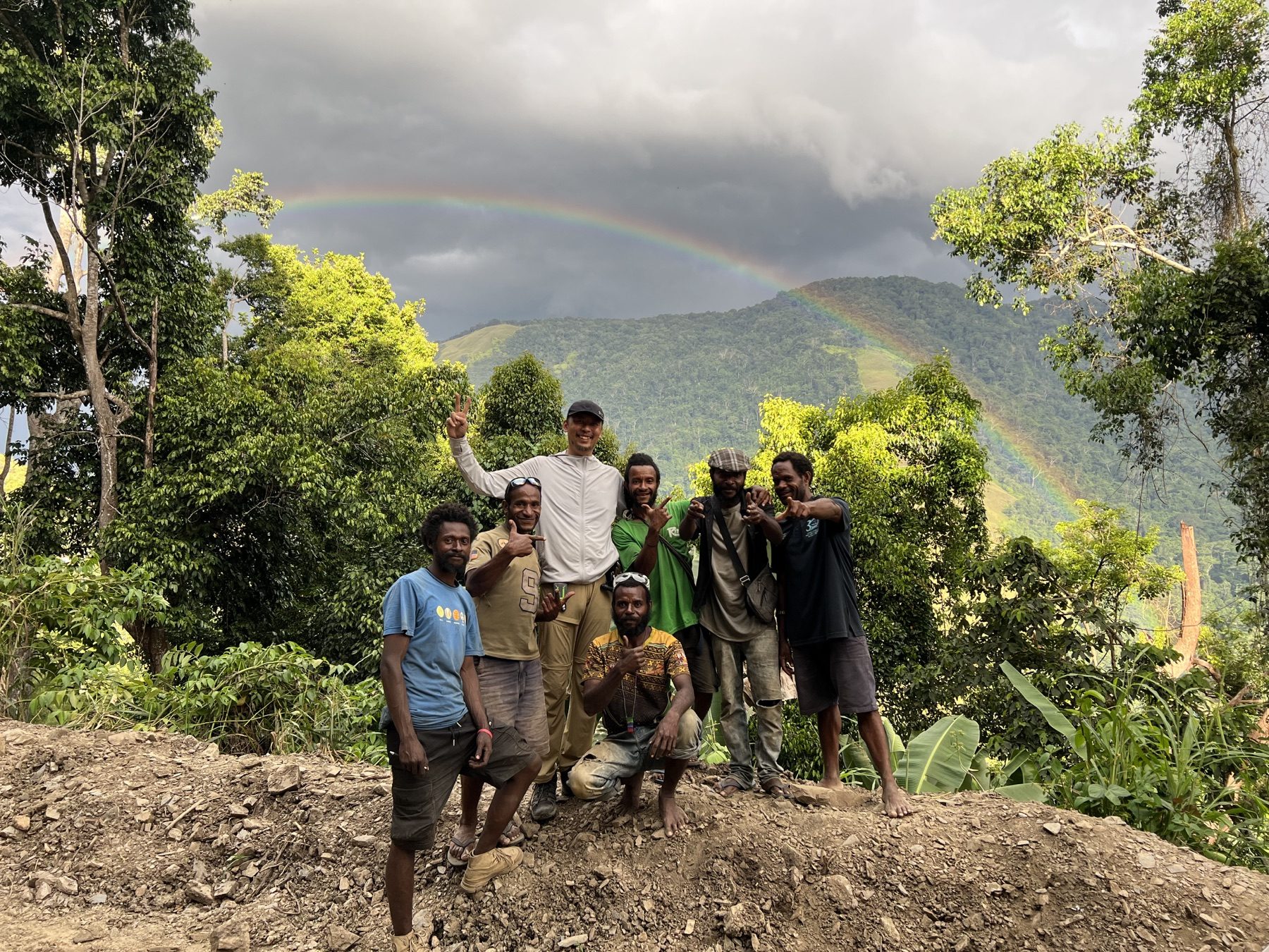 Mining team together in the highlands of Papua New Guinea